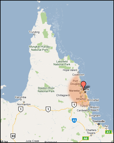 Minibeast Wildlife Queensland - our service area map